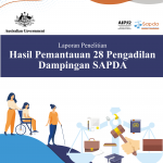 Gambar berisi ilustrasi disabilitas dan hukum