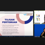 Direktur SAPDA Nurul Saadah Andriani sedang memaparkan rencana inisiasi penyusunan Catahu Nasional penanganan kekerasan berbasis gender dan disabilitas