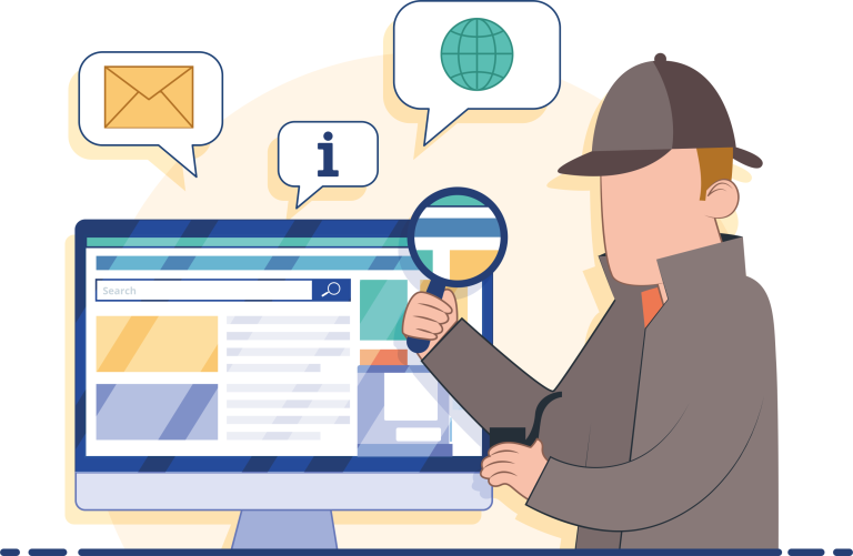 Ilustrasi polisi sedang mengidentifikasi alat bukti